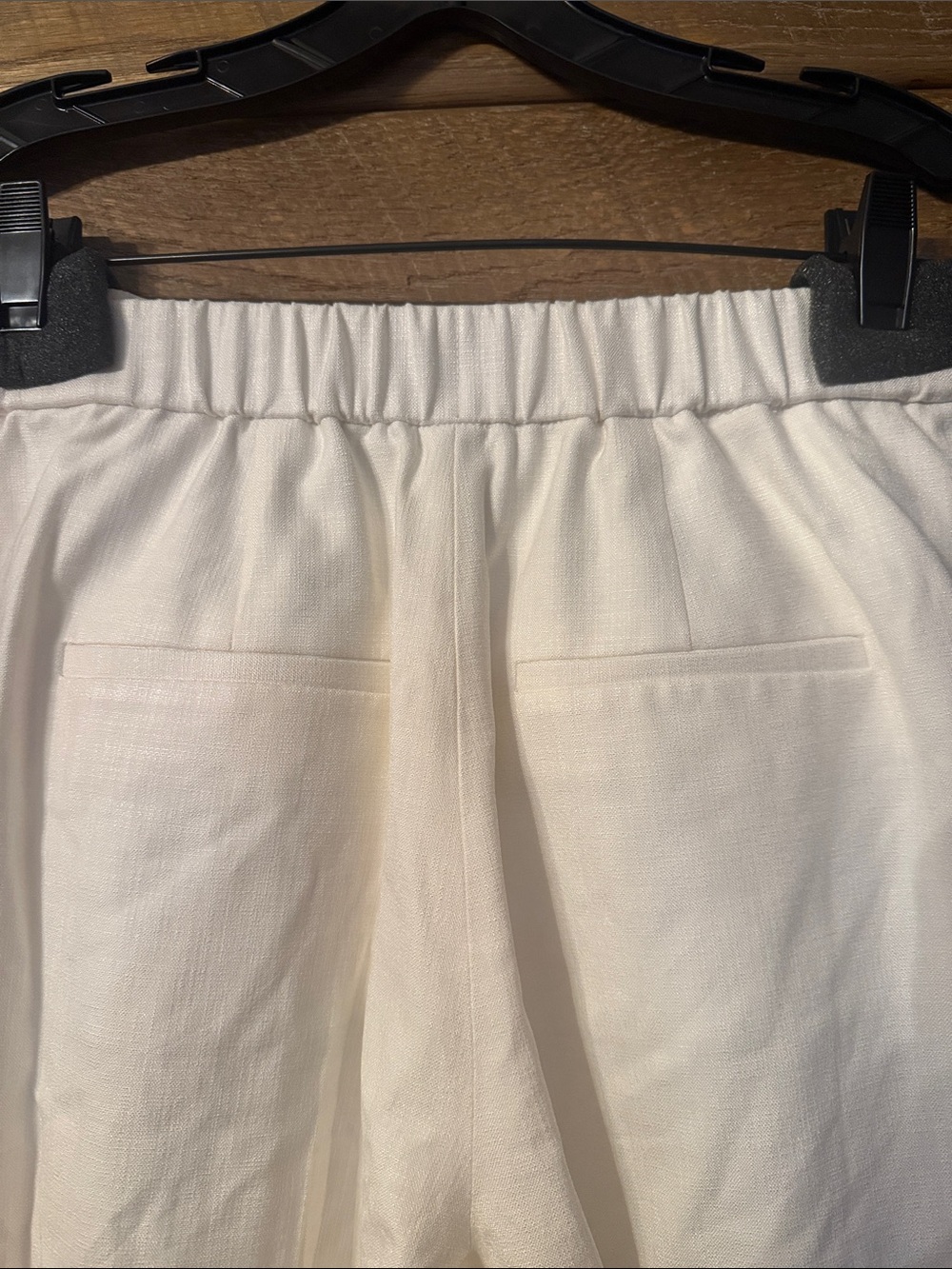 NEW DEREK LAM 10 CROSBY women's boswell adjustable waist short in blanc de blanc - Picture 5 of 6
